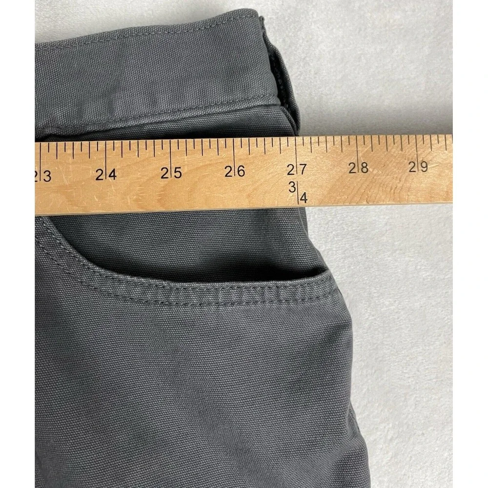 Carhartt Pants Men 52x32 Gray Rugged Flex Relaxed Fit Canvas 5 Pocket Workwear